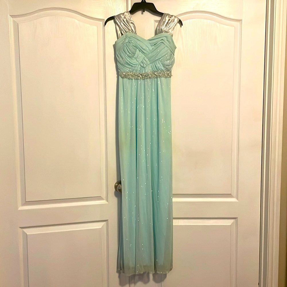 Mint green prom dress, size 5